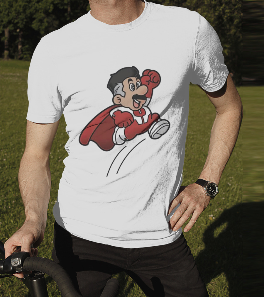 Omni Mario Superhero Jumping Manoeuver T-Shirt