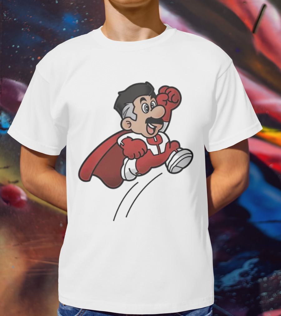 Omni Mario Superhero Jumping Manoeuver T-Shirt