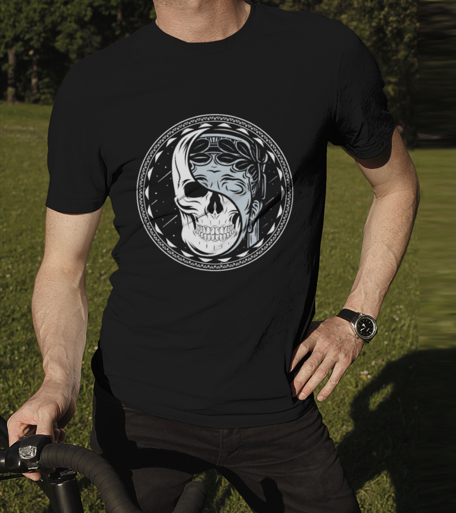 Skull Guardian Yin Yang Mask Fusion T-Shirt