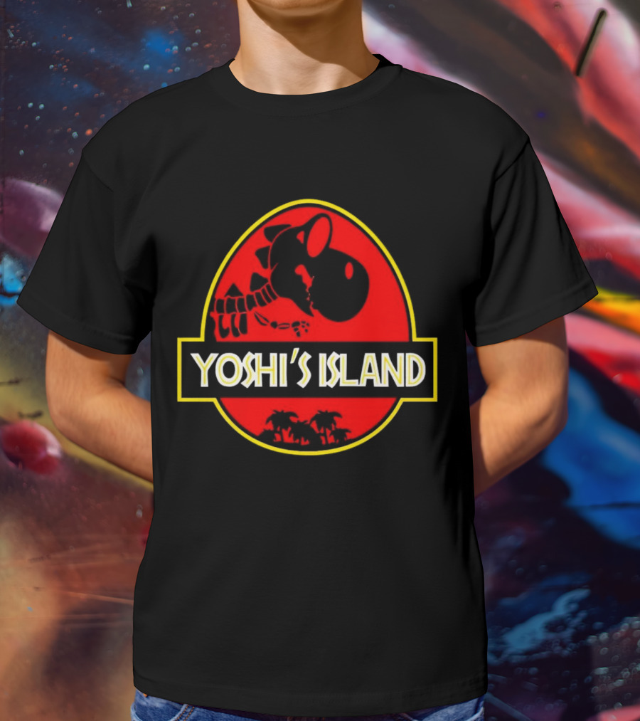 Jurassic Park Yoshi’s Island Logo Crossover T-Shirt