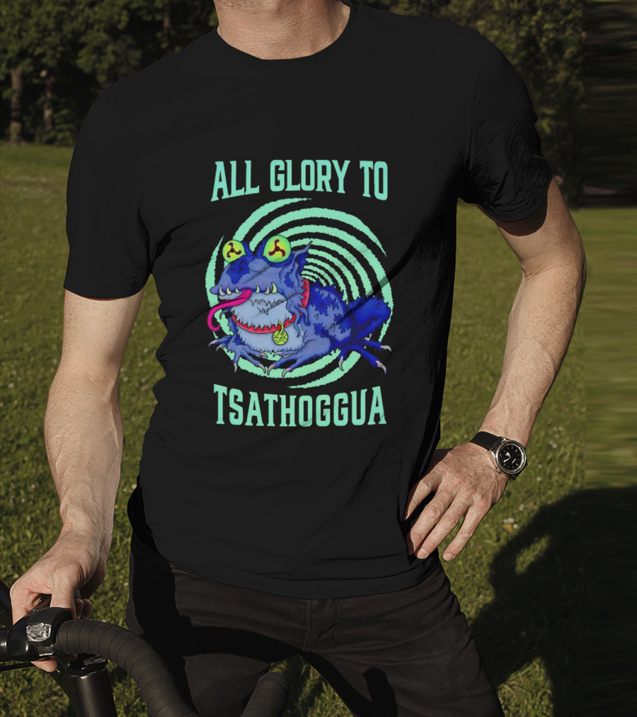 All Glory To Tsathoggua Spiral Eyed Creature T-Shirt