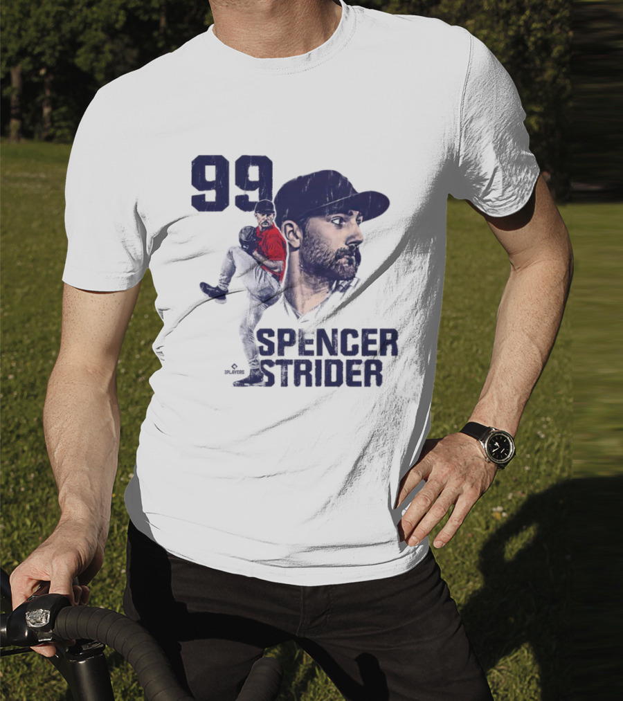 Spencer Strider 99 Atlanta Braves Vintage Players T-Shirt