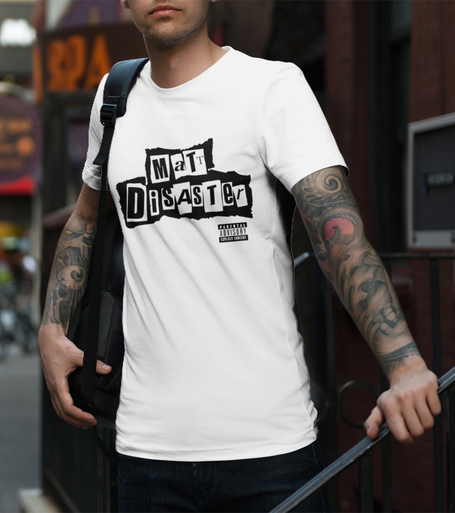 Matt Disaster Explicit Content Mr. Pink T-Shirt
