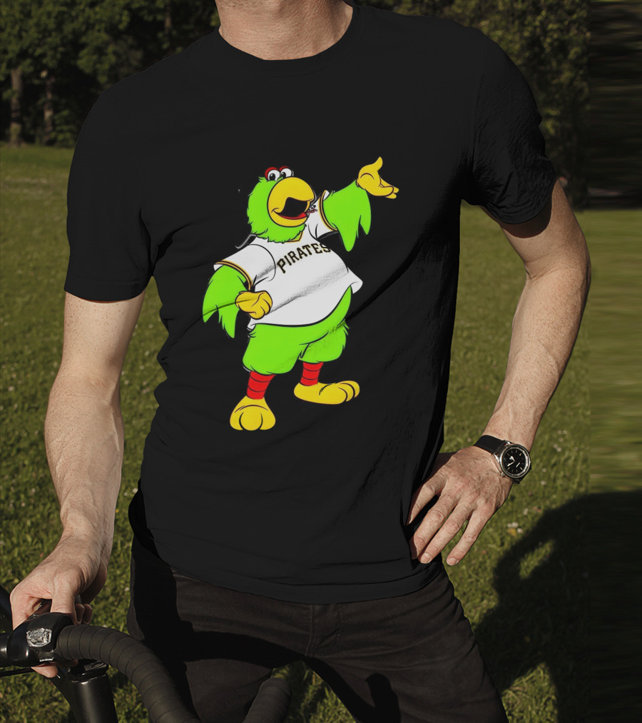 Pittsburgh Pirates Parrot Mascot Cheerful T-Shirt