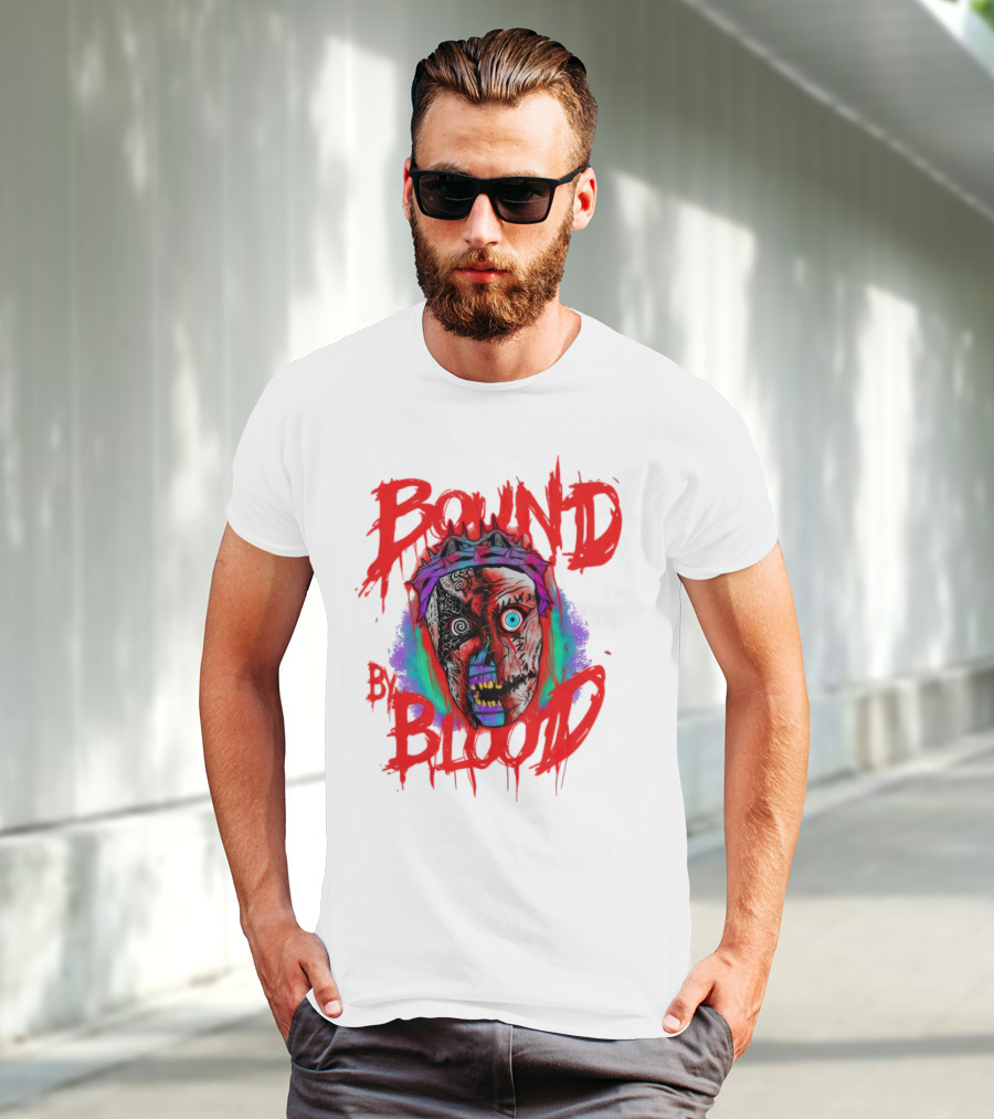 Bound By Blood Horror Mask Horror Clown T-Shirt