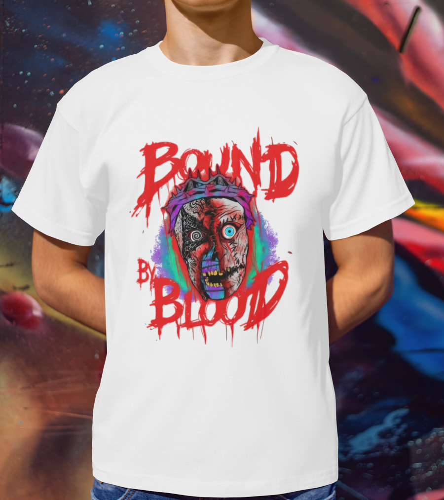 Bound By Blood Horror Mask Horror Clown T-Shirt