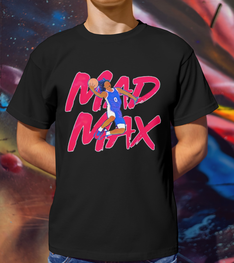 Philadelphia 76ers Tyrese Maxey Mad Max Basketball T-Shirt