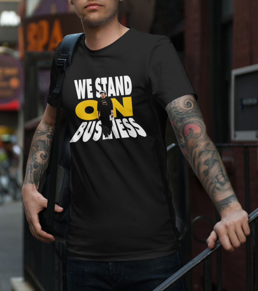 We Stand On Business 673 Brand Apparel Icon With Figure T-Shirt