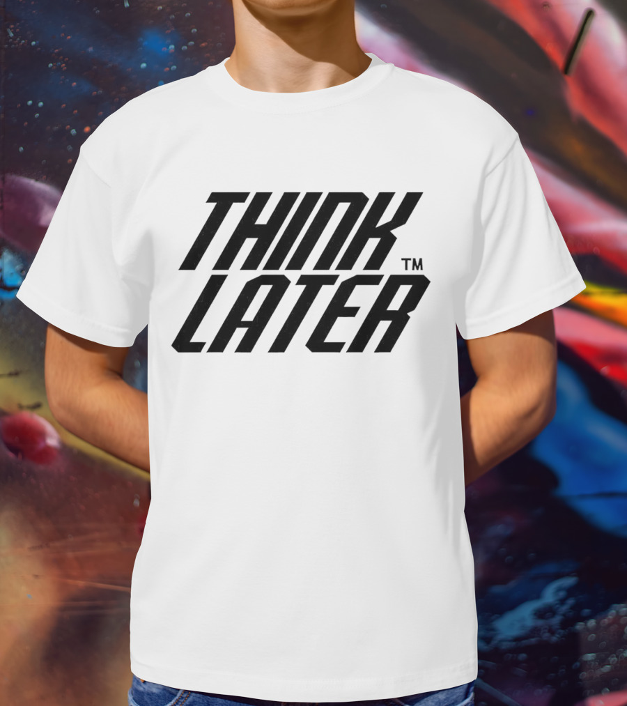 Tate McRae Think Later Collection Bold Empowerment T-Shirt