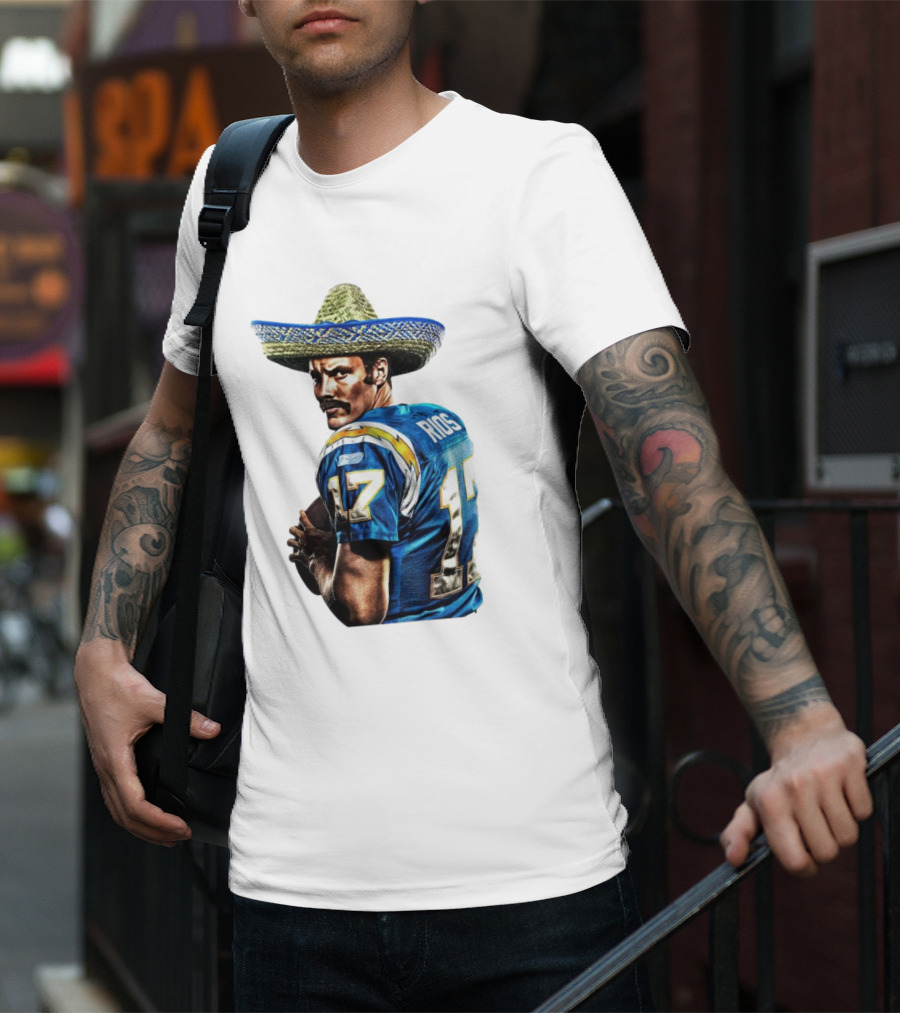 Rios 17 Los Angeles Chargers Sombrero T-Shirt
