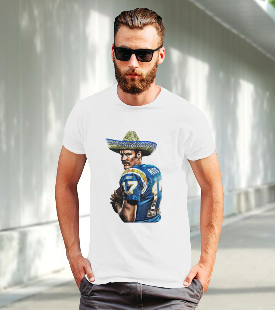 Rios 17 Los Angeles Chargers Sombrero T-Shirt