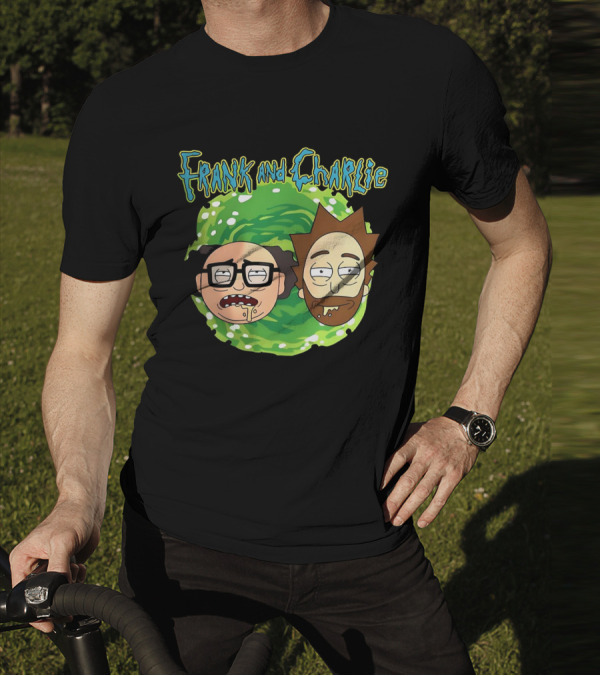 Frank And Charlie Rick And Morty Portal Faces T-Shirt