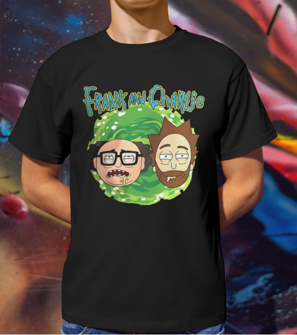 Frank And Charlie Rick And Morty Portal Faces T-Shirt