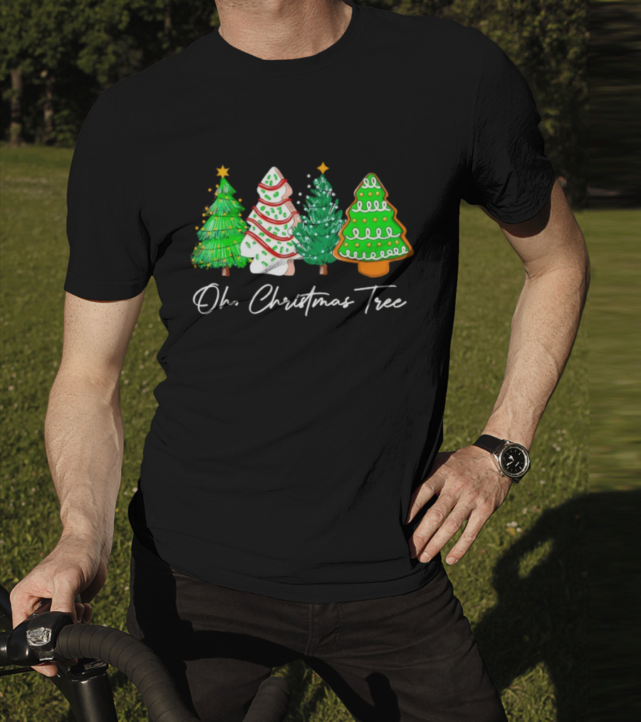 Oh Christmas Tree Festive Evergreen Cookie Display T-Shirt