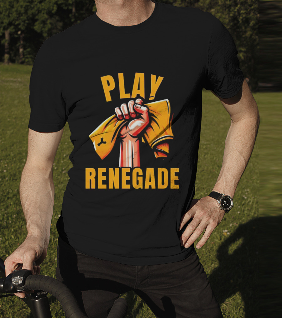 Play Renegade Hand Holding Yellow Towel T-Shirt