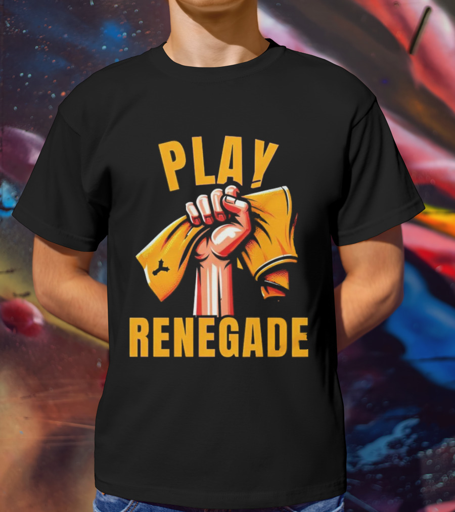 Play Renegade Hand Holding Yellow Towel T-Shirt