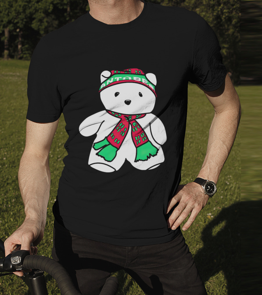 Santa Bear Minnesota Christmas Festive Holiday Teddy T-Shirt