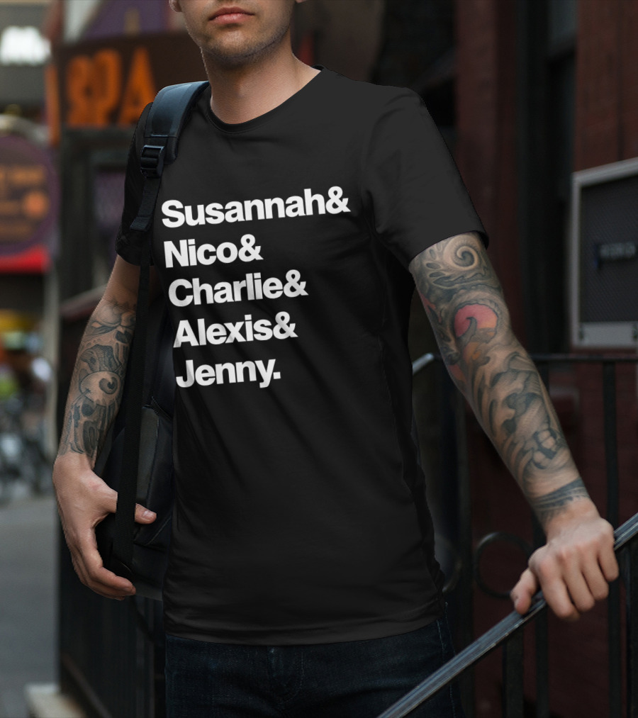 Susannah Nico Charlie Alexis Jenny Ampersand Series T-Shirt