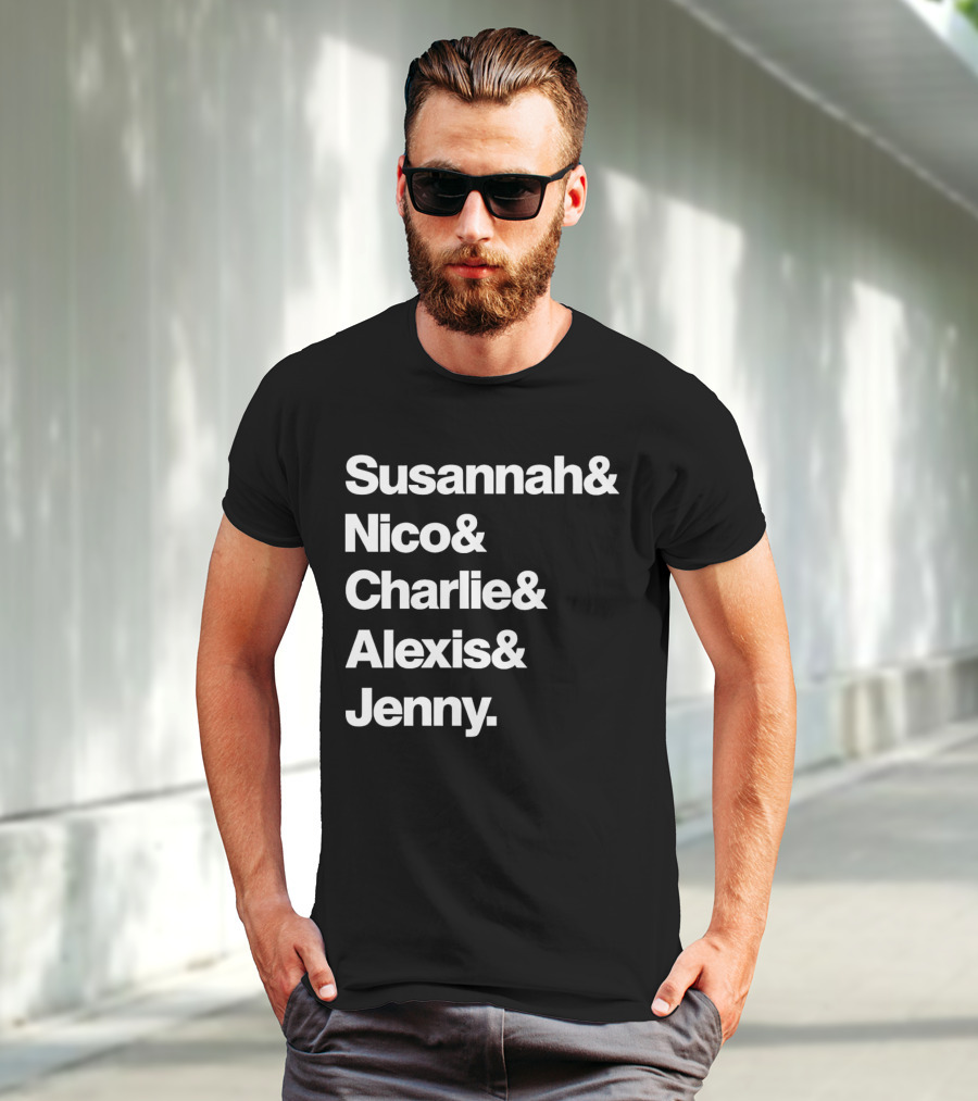 Susannah Nico Charlie Alexis Jenny Ampersand Series T-Shirt