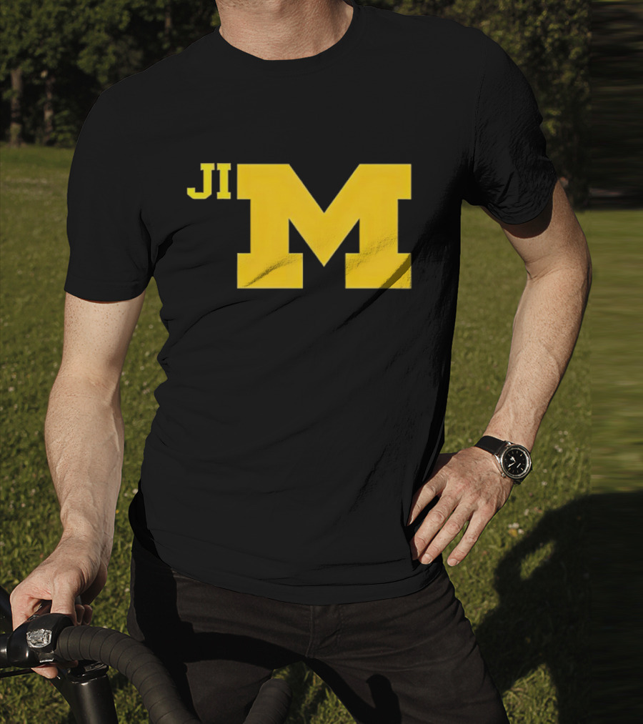 Jim Harbaugh Michigan Wolverines Big M T-Shirt