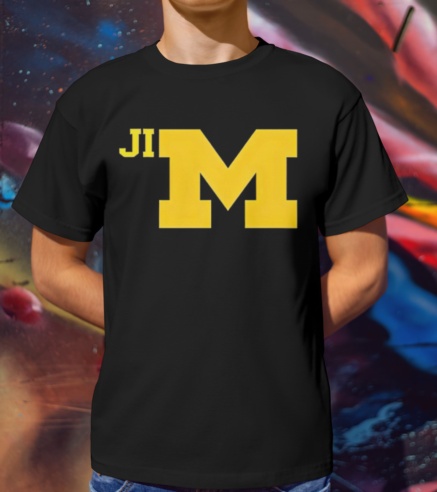 Jim Harbaugh Michigan Wolverines Big M T-Shirt