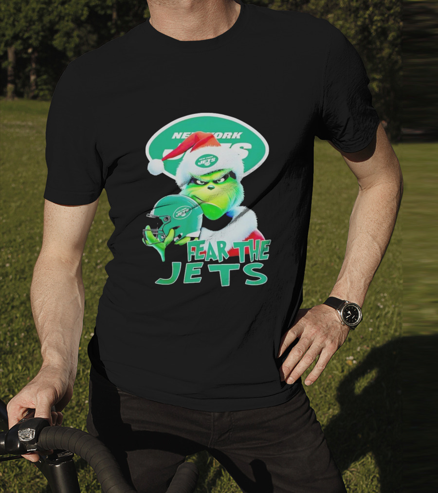 New York Jets Grinch Fear The Jets Christmas T-Shirt