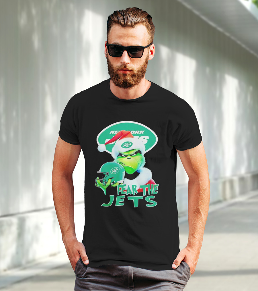 New York Jets Grinch Fear The Jets Christmas T-Shirt