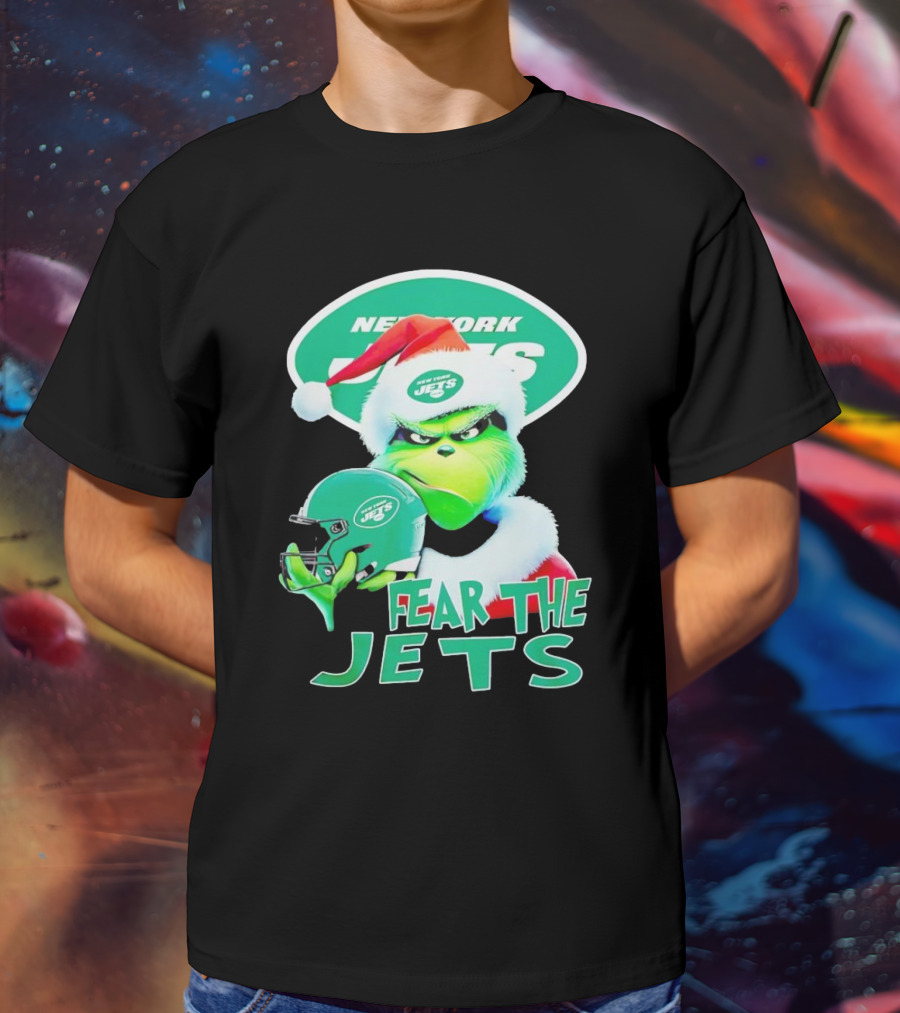 New York Jets Grinch Fear The Jets Christmas T-Shirt