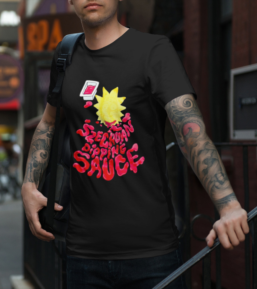 Rick And Morty Szechuan Dipping Sauce Melting Face T-Shirt