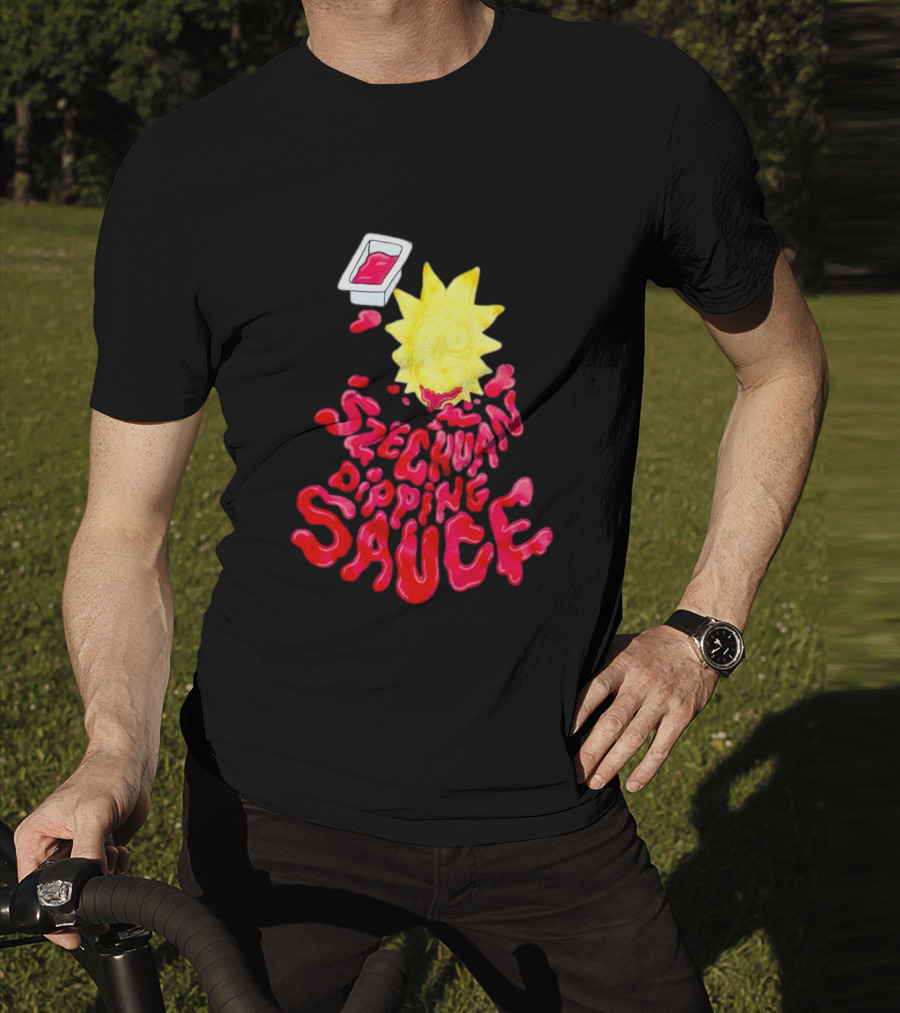 Rick And Morty Szechuan Dipping Sauce Melting Face T-Shirt