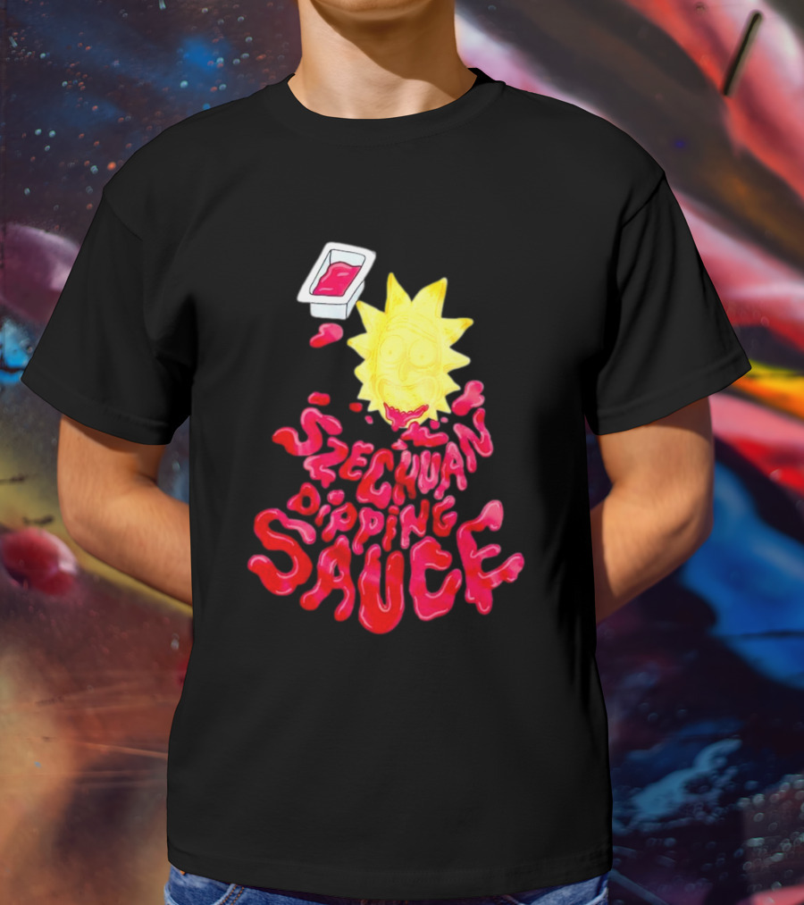 Rick And Morty Szechuan Dipping Sauce Melting Face T-Shirt