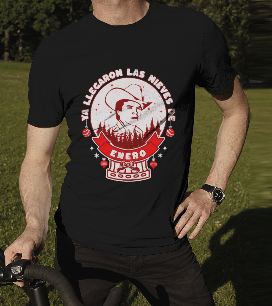 Chalino Sanchez Ya Llegaron Las Nieves De Enero Enero Christmas T-Shirt