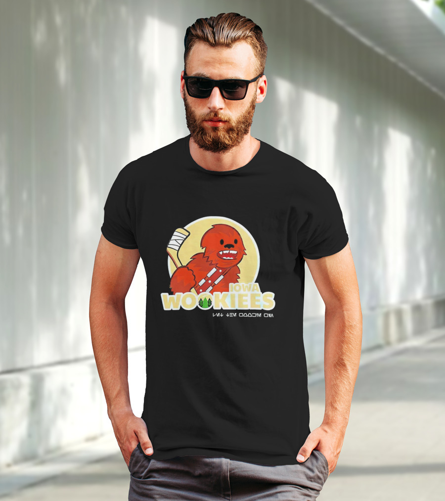 Iowa Wookiees Hockey Team Chewbacca Inspired Sports T-Shirt