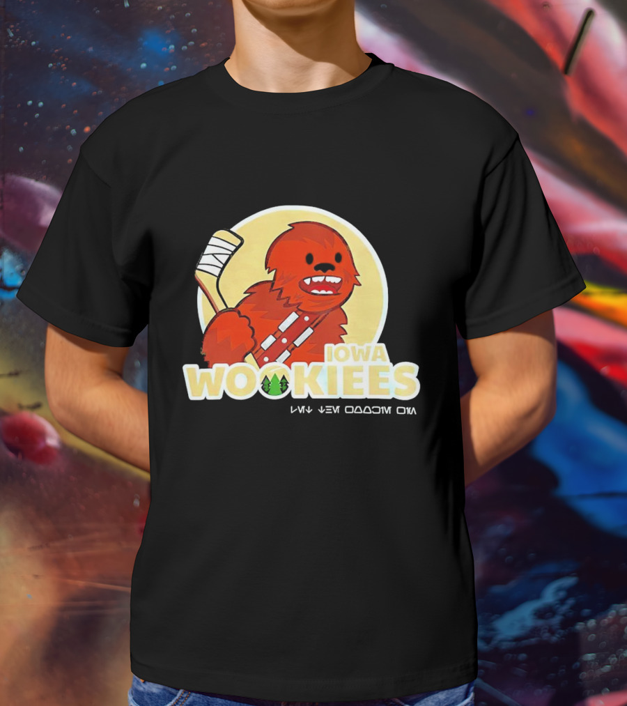 Iowa Wookiees Hockey Team Chewbacca Inspired Sports T-Shirt