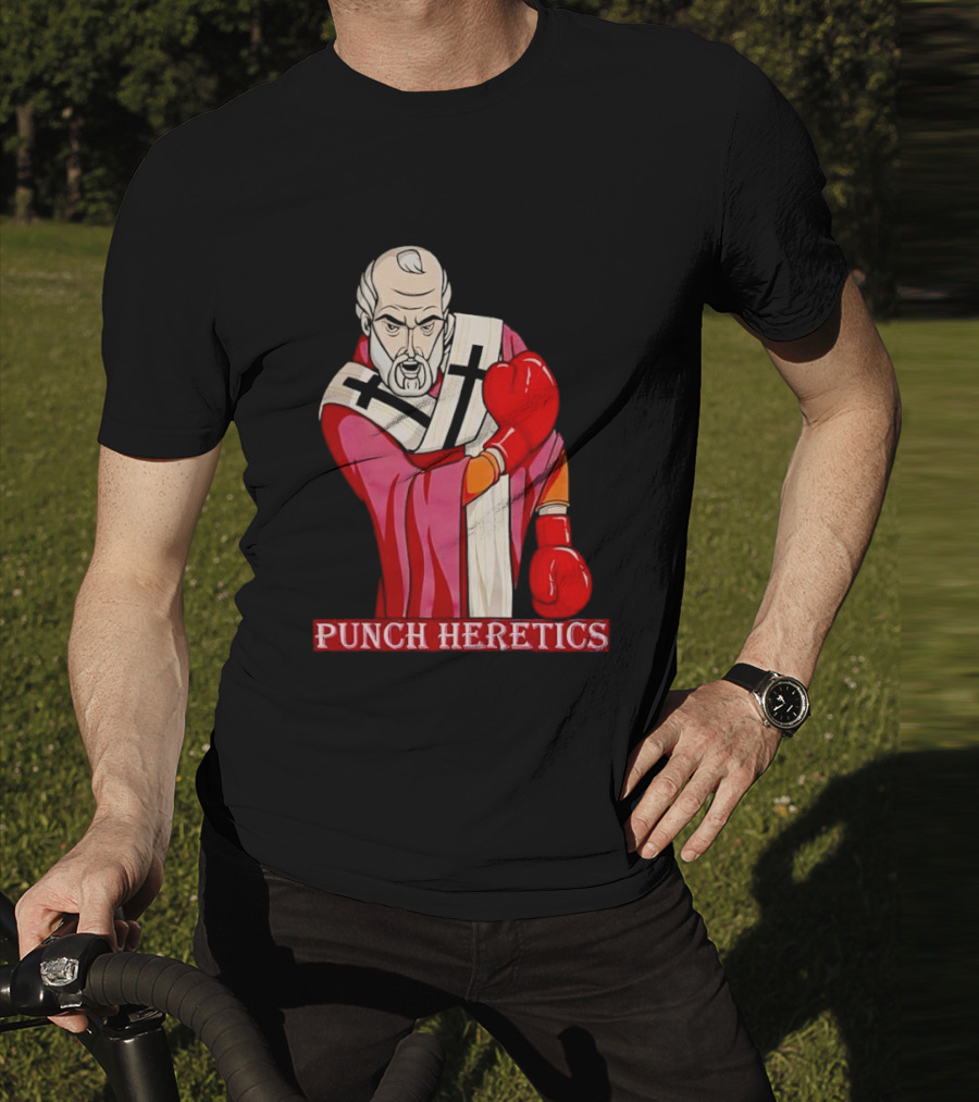 Punch Heretics Boxing Bishop Iconic T-Shirt