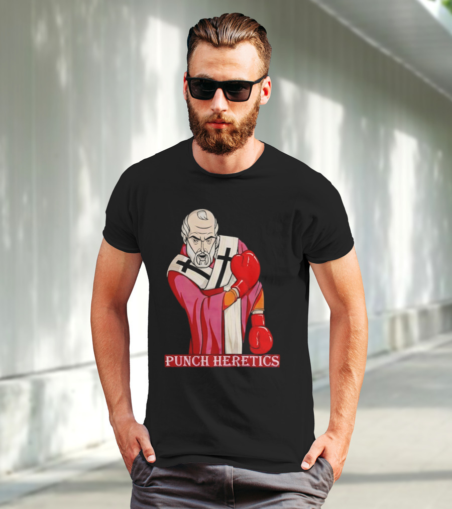 Punch Heretics Boxing Bishop Iconic T-Shirt