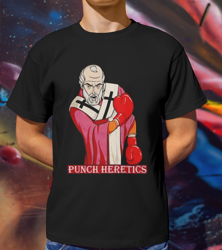 Punch Heretics Boxing Bishop Iconic T-Shirt