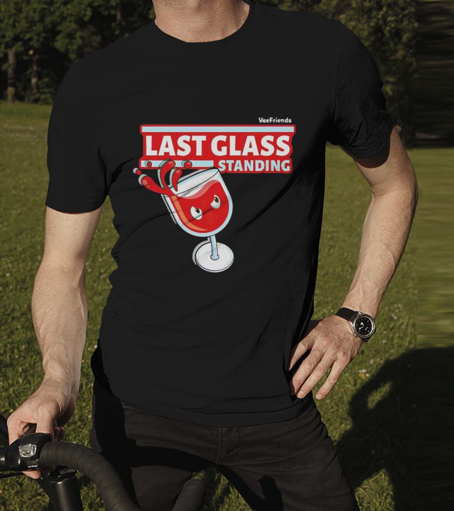 VeeFriends Last Glass Standing Wine Glass Character T-Shirt