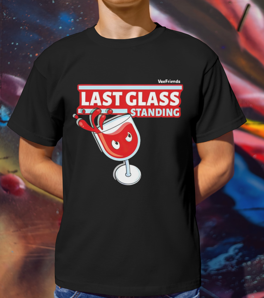 VeeFriends Last Glass Standing Wine Glass Character T-Shirt