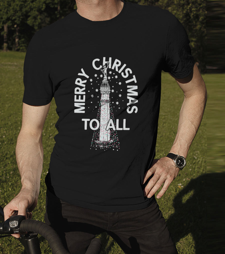 Merry Christmas To All Lights Monument T-Shirt