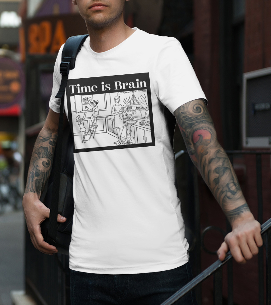 Time Is Brain Kitchen Scene Classic T-Shirt