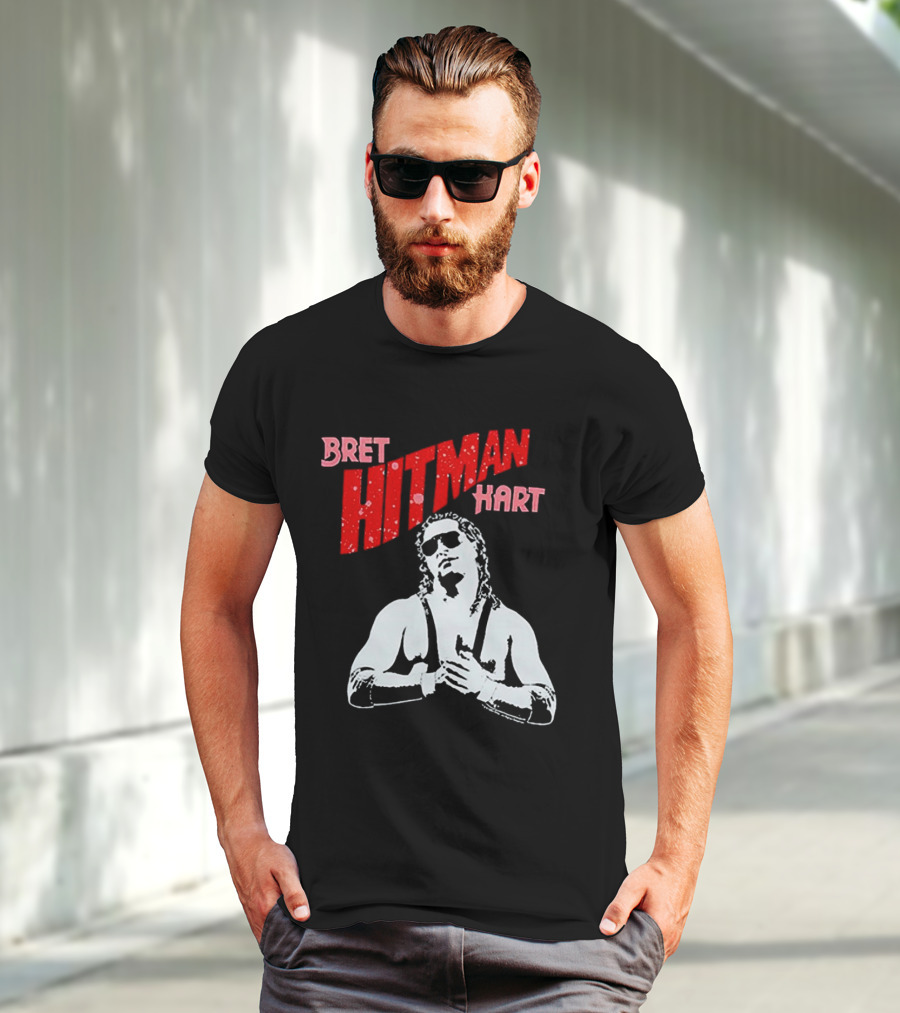 Bret Hitman Hart Wrestling Iconic T-Shirt