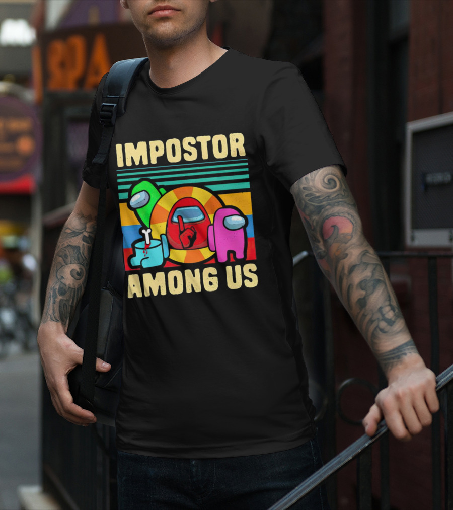 IMPOSTOR AMONG US Retro Crewmate T-Shirt