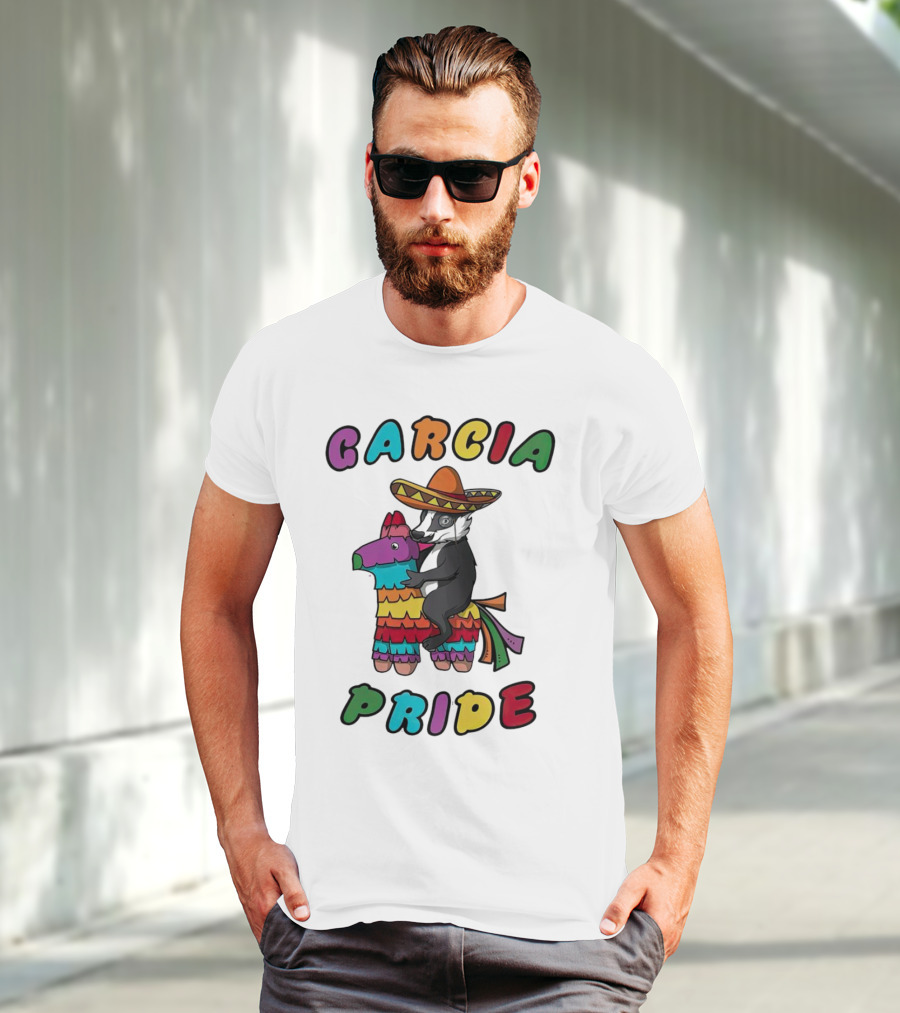 Garcia Pride Piñata Sombrero Rainbow Colors T-Shirt