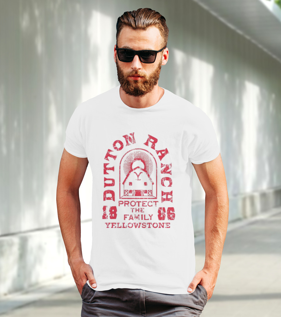 Yellowstone Dutton Ranch Protect The Family 1886 T-Shirt
