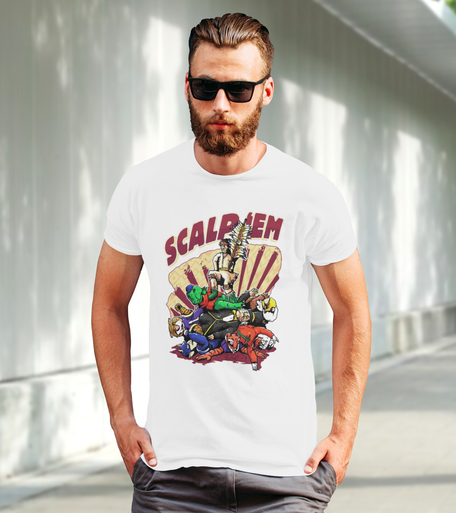 Scalp Em Florida State Seminoles Football Victory Over Rivals T-Shirt