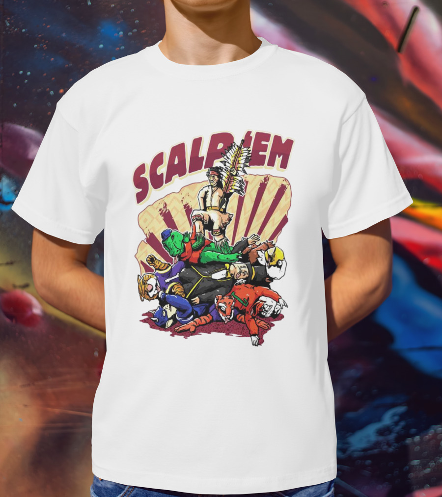 Scalp Em Florida State Seminoles Football Victory Over Rivals T-Shirt