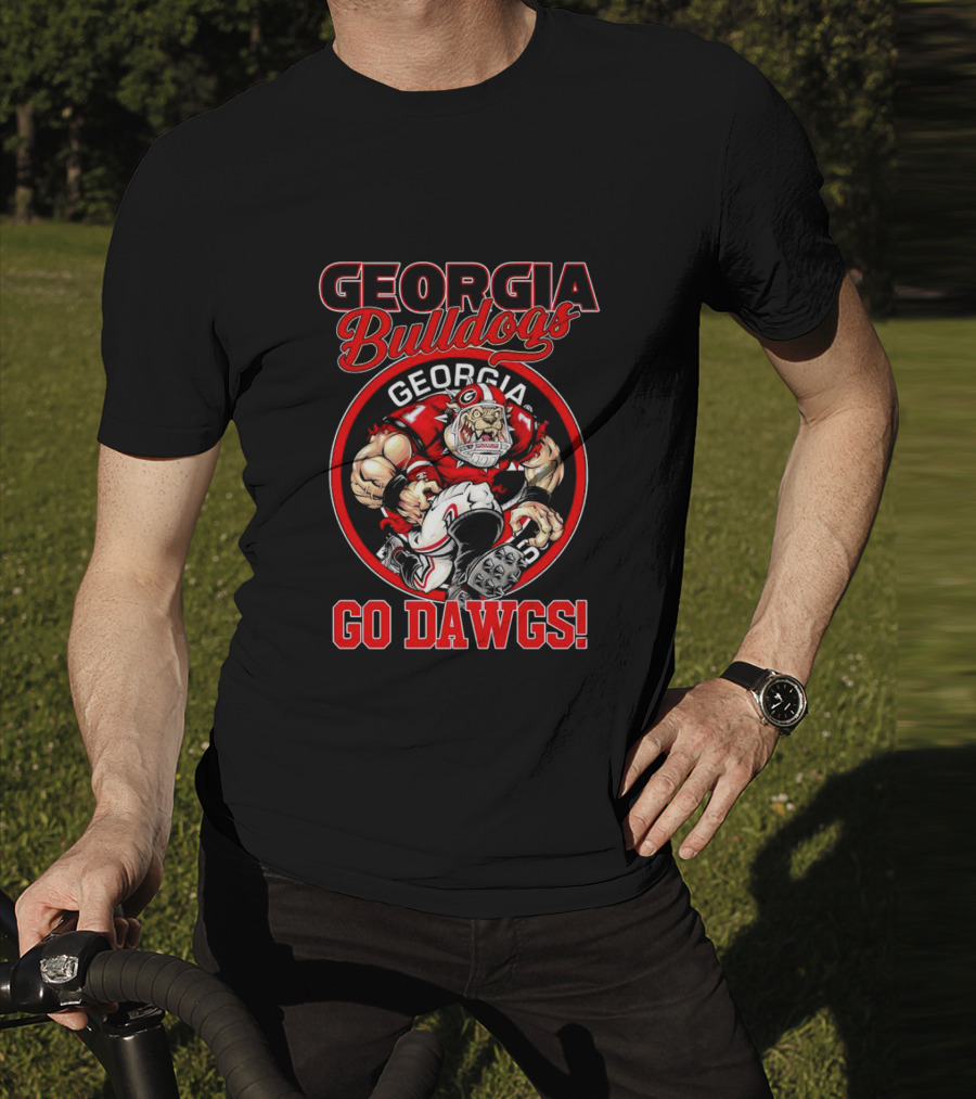 Georgia Bulldogs Go Dawgs Bulldog Mascot Georgia Football T-Shirt