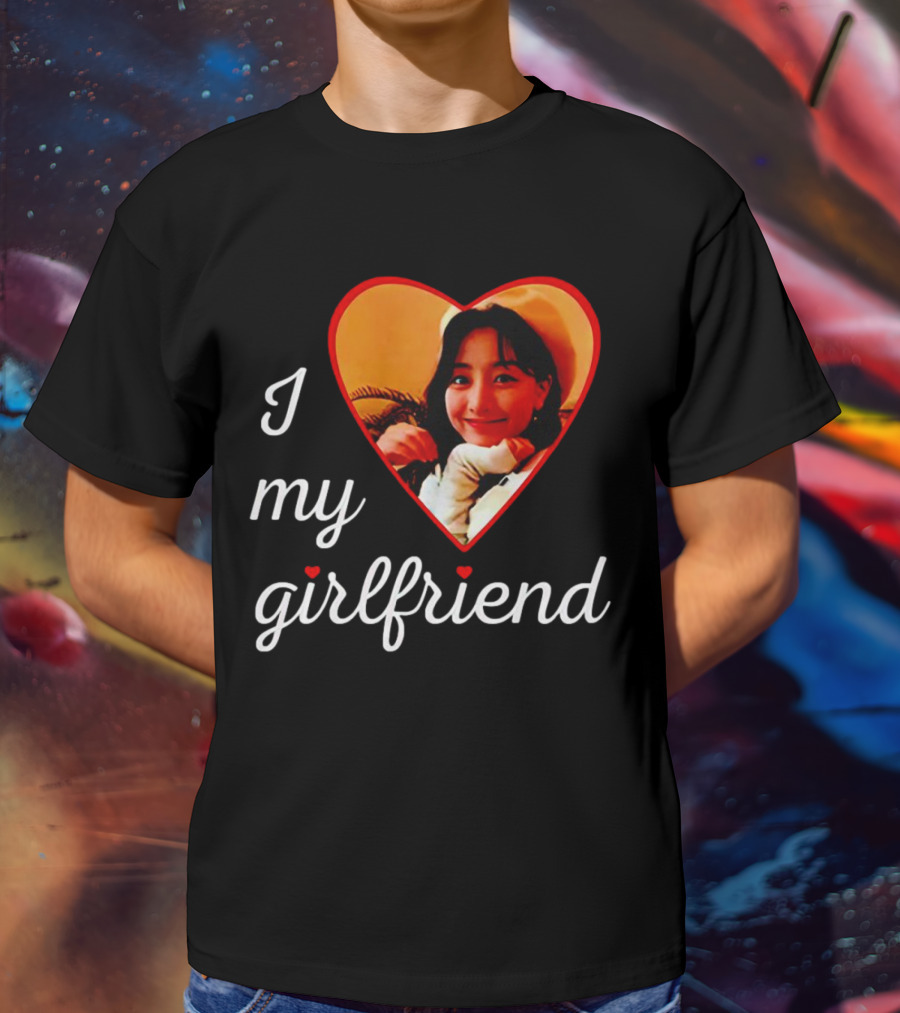 I Love My Girlfriend Jihyo Heart Photo T-Shirt