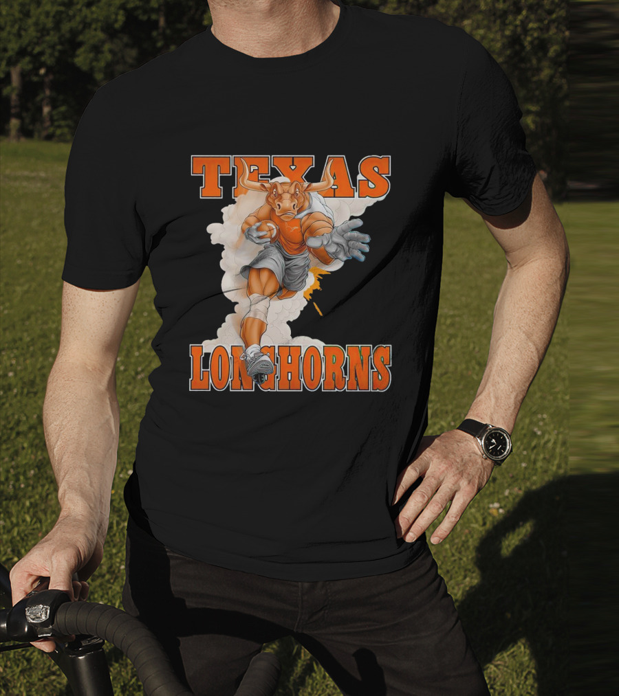 Texas Longhorns Mascot Charging Forward T-Shirt